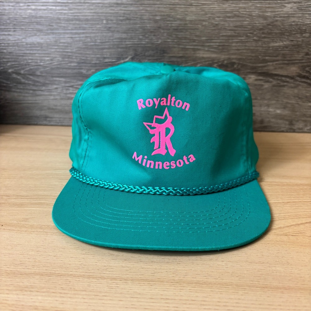 Royalton Minnesota Hat Cap Snap Back Blue Teal Vintage Trucker Adjustable